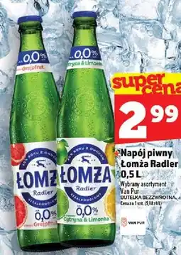 Topaz Napój piwny Łomża Radler Van Pur oferta