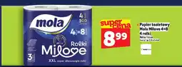 Topaz Papier toaletowy Mola Milove 4=8 4 rolki XXL oferta