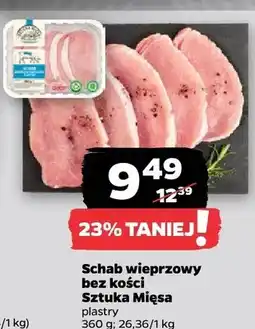 Netto Schab wieprzowy bez kości Sztuka Mięsa plastry oferta