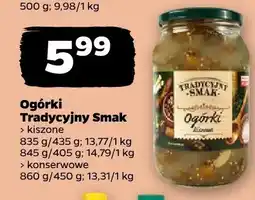 Netto Ogórki kiszone Tradycyjny Smak oferta
