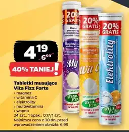 Netto Tabletki musujące elektrolity Vita Fizz Forte oferta