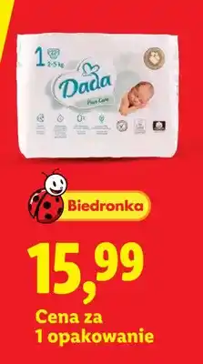 Lidl Pieluchy Dada Pure Care rozmiar 1 oferta