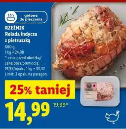 Lidl Rolada indycza z pietruszką Rzeźnik gotowa do pieczenia oferta