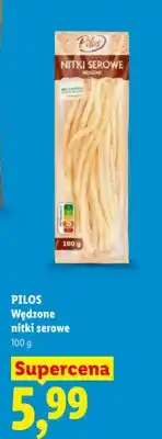 Lidl Wędzone nitki serowe Pilos oferta