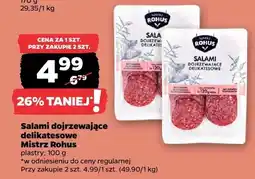 Netto Salami dojrzewające delikatesowe Mistrz Rohus plastry oferta