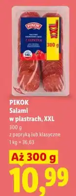 Lidl Salami w plastrach z papryką XXL Pikok oferta