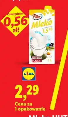 Lidl Mleko UHT 1,5% Pilos oferta
