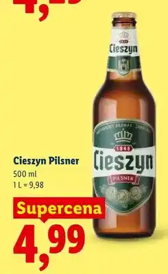 Lidl Piwo Cieszyn Pilsner oferta