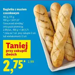 Lidl Bagietka z masłem czosnkowym oferta