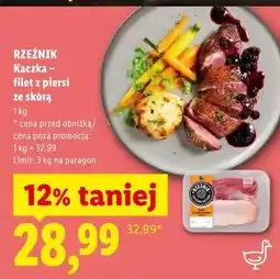 Lidl Kaczka filet z piersi ze skórą Rzeźnik oferta