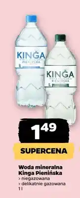 Netto Woda mineralna Kinga Pienińska delikatnie gazowana oferta