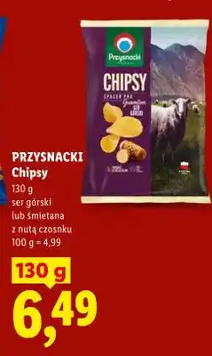 Lidl Chipsy ser górski Przysnacki oferta