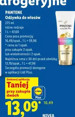 Lidl Odżywka do włosów Pantene oferta