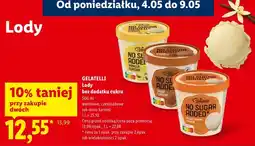 Lidl Lody bez dodatku cukru Gelatelli No Sugar Added słony karmel oferta