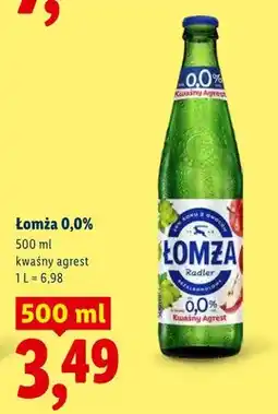 Lidl Piwo bezalkoholowe Łomża 0,0% kwaśny agrest oferta