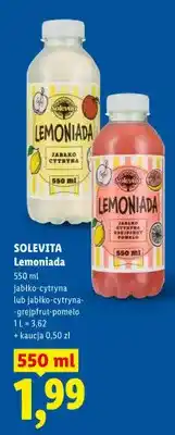 Lidl Lemoniada Solevita jabłko-cytryna-grejpfrut-pomelo oferta