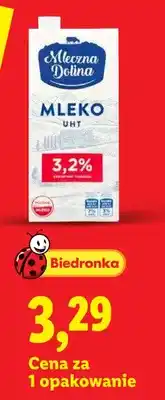 Lidl Mleko UHT Mleczna Dolina 3,2% oferta