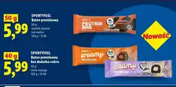 Lidl Baton proteinowy bez dodatku cukru Sportyfeel Creamy Protein Bar oferta