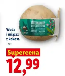 Lidl Woda i miąższ z kokosa oferta