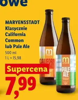 Lidl Piwo Maryensstadt Klasycznie Pale Ale oferta