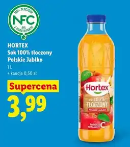 Lidl Sok 100% tłoczony Polskie Jabłko Hortex oferta
