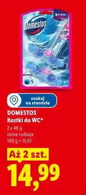 Lidl Kostki do WC Domestos Blue Mix oferta