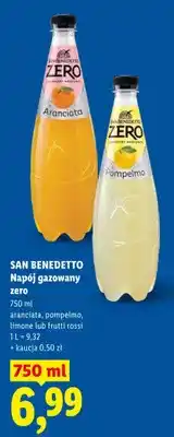 Lidl Napój gazowany zero San Benedetto Pompelmo oferta