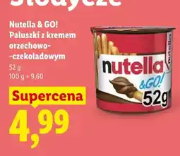 Lidl Nutella & GO! Paluszki z kremem orzechowo-czekoladowym Nutella oferta