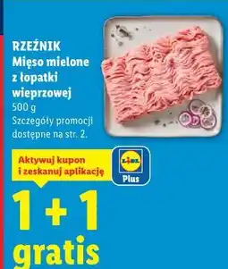 Lidl Mięso mielone z łopatki wieprzowej 500 g RZEŹNIK oferta