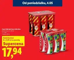 Lidl Coca-Cola lub Coca-Cola Zero oferta