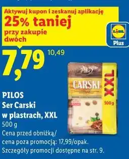 Lidl Ser Carski w plastrach, XXL 500 g PILOS oferta