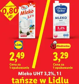 Lidl Pilos Mleko UHT 3,2% oferta