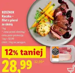 Lidl RZEŹNIK Kaczka - filet z piersi ze skórą oferta