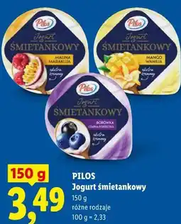 Lidl Pilos Jogurt śmietankowy oferta