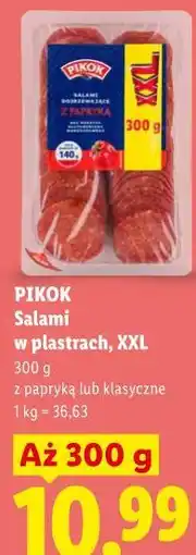 Lidl PIKOK Salami w plastrach, XXL oferta