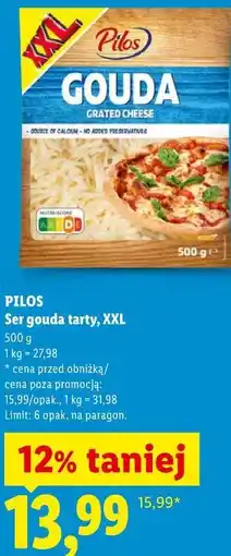 Lidl PILOS Ser gouda tarty, XXL oferta
