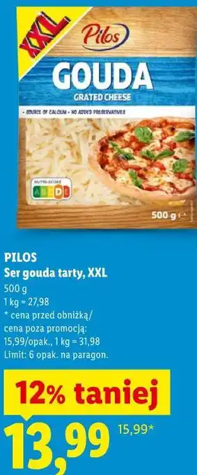 Lidl PILOS Ser gouda tarty, XXL oferta