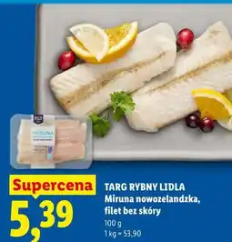Lidl Miruna nowozelandzka, filet bez skóry oferta