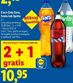 Lidl Coca-Cola Zero, Fanta lub Sprite oferta