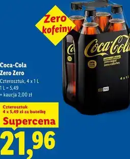 Lidl Coca-Cola Zero Zero Czterosztuk oferta