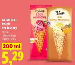 Lidl GELATELLI Rożek bez laktozy oferta