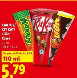 Lidl Kaktus/ Kit Kat/ Lion Rożek oferta
