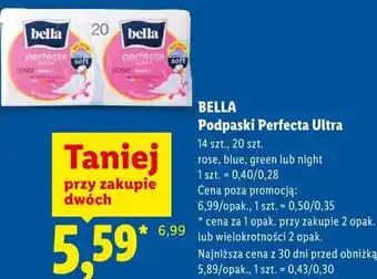 Lidl BELLA Podpaski Perfecta Ultra oferta