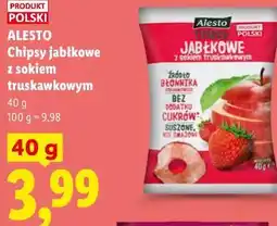 Lidl ALESTO Chipsy jabłkowe z sokiem truskawkowym oferta