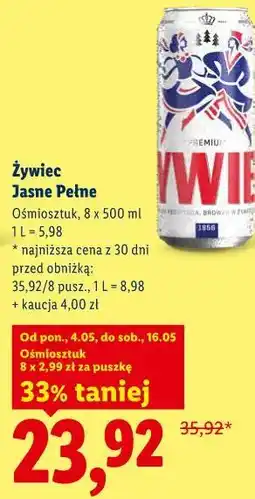 Lidl Żywiec Jasne Pełne oferta
