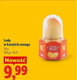 Lidl Lody w kształcie mango oferta