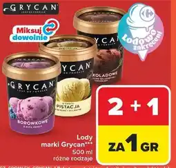 Carrefour Market Lody marki Grycan*** 500 ml różne rodzaje oferta
