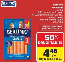 Carrefour Market Parówki BERLINKI oferta
