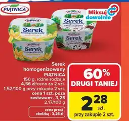 Carrefour Market Serek homogenizowany PIĄTNICA 150 g, różne rodzaje oferta