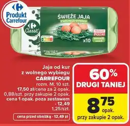 Carrefour Market Jaja od kur z wolnego wybiegu CARREFOUR oferta